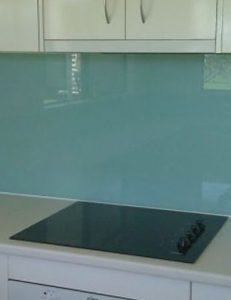 6mm Green glass painted white on white